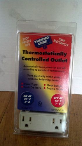 Thermostatically Controlled Outlet/On at 35,Off at 45. FREE SHIPPING Farm  110v