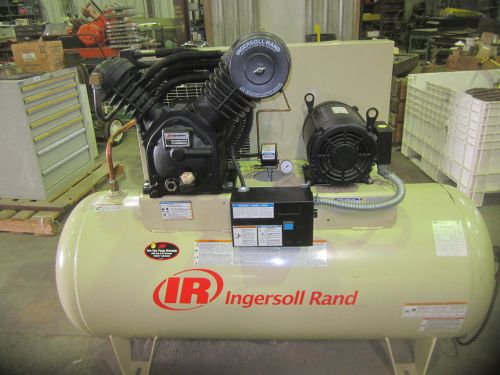 USED INGERSOLLRAND 120 GALLON CAST IRON SERIES AIR COMPRESSOR