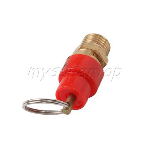1/4&#034; 8Kg Air Compressor Pressure Relief Vent Safety Valve Ring-pull Brass