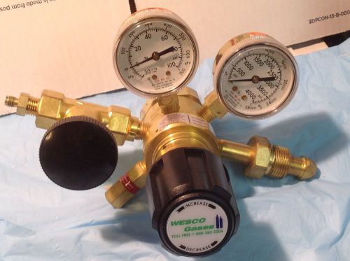 Wesco gas regulator cga 580 model # 4122381 with shut off valve  #2 for sale