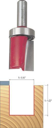 Freud 50-126 1-1/4-Inch Diameter Top Bearing Flush Trim Router Bit with 1/2-Inch