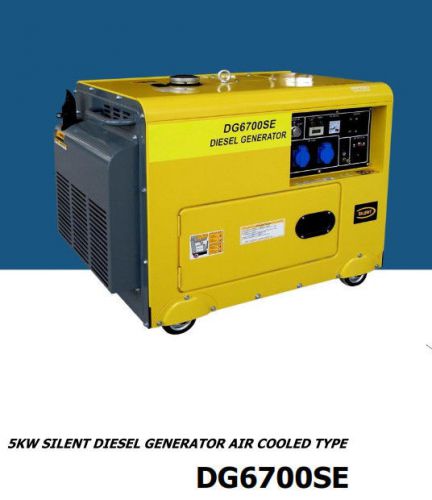 50Hz 60Hz Portable Diesel Generator 5.5Kw ATS Electric Start 110V 220V Bundle