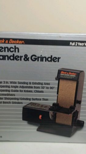 Black and Decker bench sander and grinder