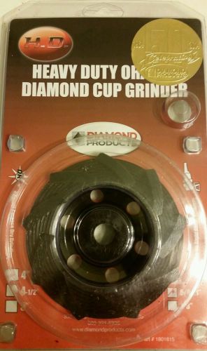 Diamond products 4 inch orange hd diamond cup grinder
