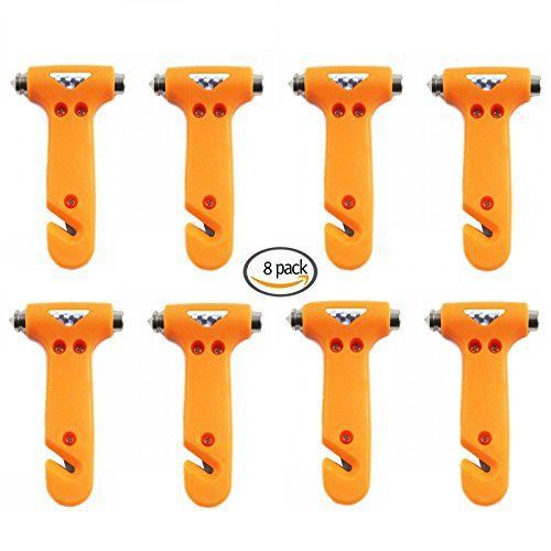 Payeel seatbelt cutter window breaker escape tool (bright orange 8 pack) for sale