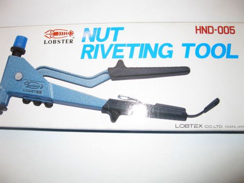 NEW IN BOX  LOBSTER NUT RIVETING TOOL MODEL HND-005 WITH M5 SET MADE IN JAPAN