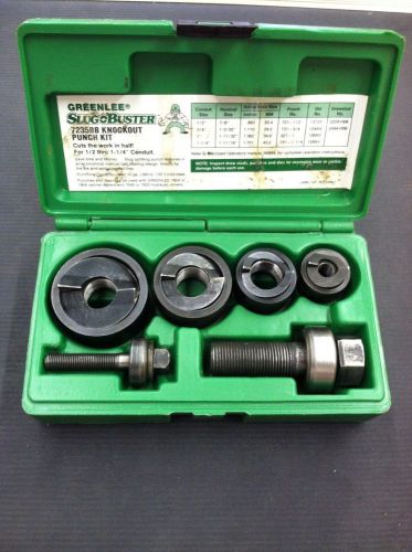 Greenlee 1/2 - 1-1/4 Conduit Size Manual Slug-Buster® Knockout Punch Kit 7235BB