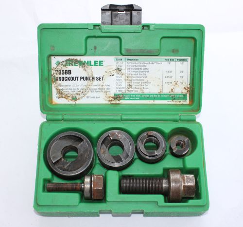 Greenlee 735bb ball bearing knockout punch set for sale