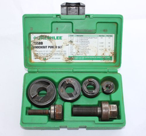 Greenlee 735BB Ball Bearing Knockout Punch Set