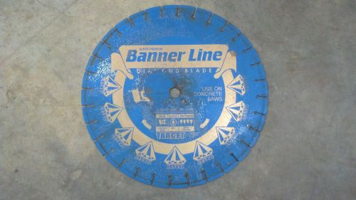 18&#034; target concrete diamond blade - banner line wet saw for sale