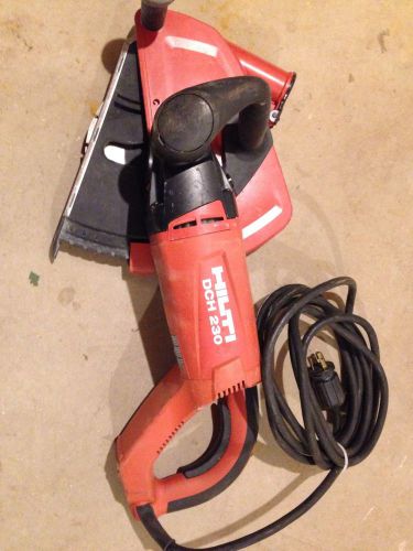 Hilti dch 230 electric concrete saw diamond 9&#034; blade exc cond with 3 new blades for sale