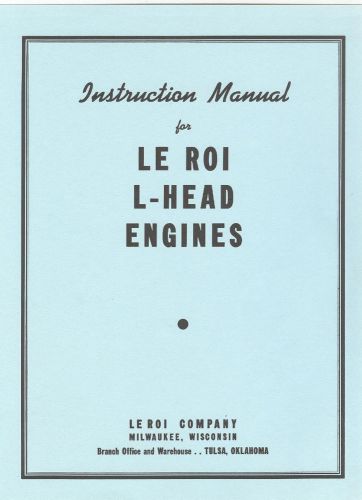 Le Roi L-Head Engine Instruction Manual,Bosch Magneto