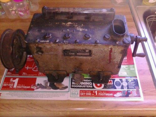 Manzel force feed model xd oiler lubricator steam hit miss tractor