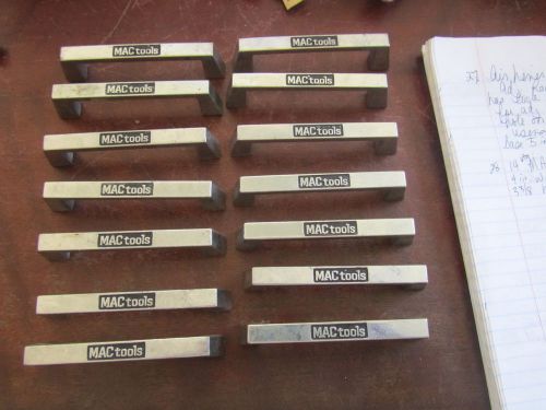 14 Vtg. MAC Tools Marked Drawer Handle Grips-4 in. wide                  Lot A