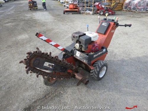 Ditch witch 1020h walk behind hydraulic chain trencher digging machine 13 honda for sale