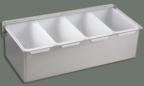 1 new bar condiments caddy 4 compartment plastic for sale