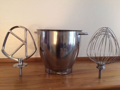 Hamilton Beach Commercial 7 Qt SS Mixer Bowl w/whisk and paddle