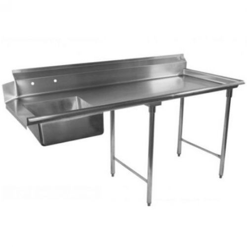 Stainless Steel Dish Table Soil Side 84&#034; Right 16 Gauge