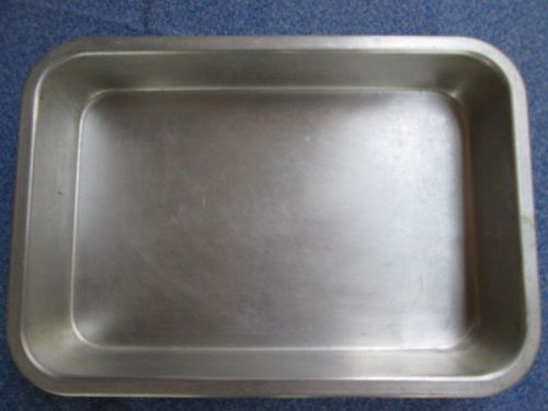 Baking tray heavy duty oven aluminum pan rectangle 8&#034;x 12&#034; deep 2&#034; good conditio for sale