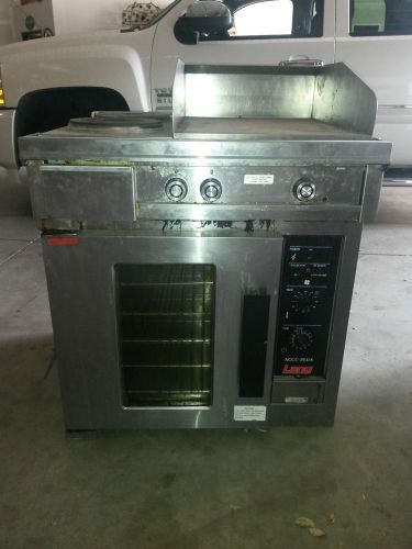 USED LANG RT30D-208VCF 30IN ELECTRIC RANGE W/ FLAT GRILL &amp; 2 FRENCH PLATES