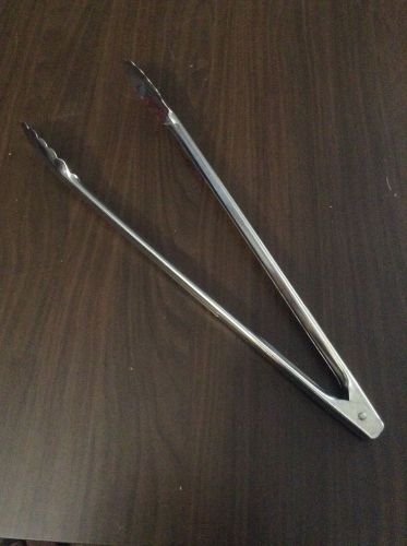 Tong 16&#034; Heavy Duty Spring Tongs Stainless Steel NEW!