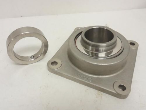 144370 new-no box, meyn hc212ss ss flange bearing, 60 id x 75.6 odmm 4-bolt for sale