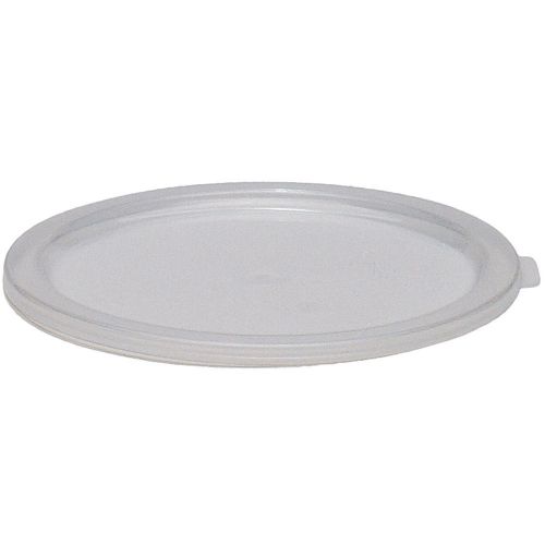 CAMBRO LARGE 6 AND 8 QT. LIDS FOR ROUND CONTAINERS, 12PK TRANSLUCENT RFSC6PP-190