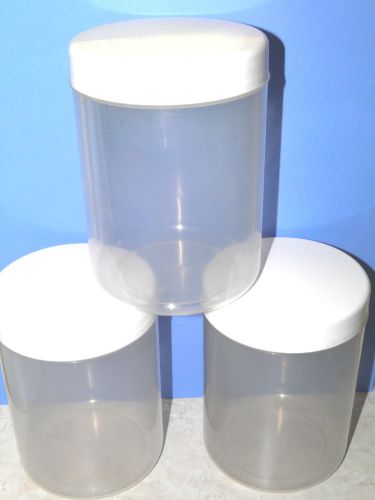 3 Screw Lid 1 Quart (32 oz.) Poly Round Food Storage Containers Organizer Igea