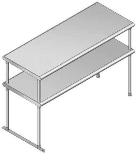 NEW STAINLESS STEEL DOUBLE OVER STORAGE ADJUSTABLE MOUNTED SHELF MODEL PDS-2036