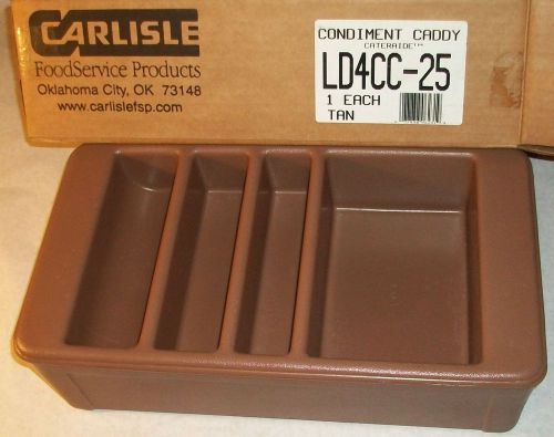 CARLISLE 4-COMPARTMENT INSULATED CONDIMENT CADDY/RACK/HOLDER LD4CC-25 CATERING