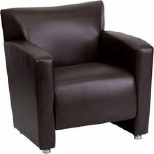 Flash Furniture 222-1-BN-GG HERCULES Majesty Series Brown Leather Chair