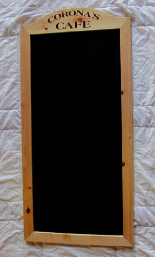 24x48 Wood Frame Chalk Menu Board with your Business Name ~ Restaurant Cafe Bar