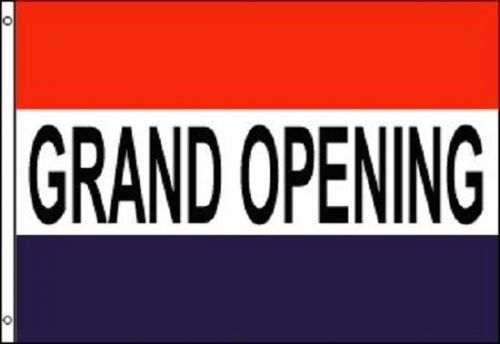 Grand opening flag business banner advertising pennant store restaurant sign 3x5 for sale