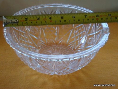 Lot of 12 round bowl 8 1/4&#034;diam x 4&#034;h tablecraft 165c  clear styrene crystalware for sale