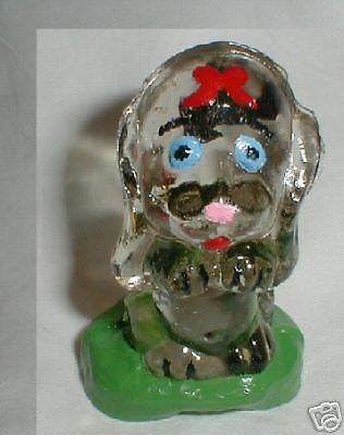 BEAUTIFUL HAND MADE USA, GLASS PUPPY HAND PAINTED L@@K
