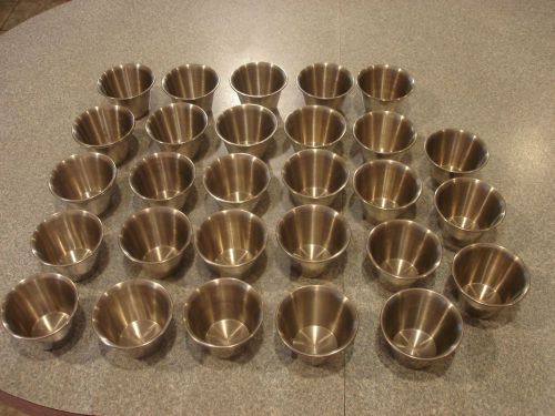 Vollrath Stainless Sauce Cups 3 unze Lot of  28 Pcs.