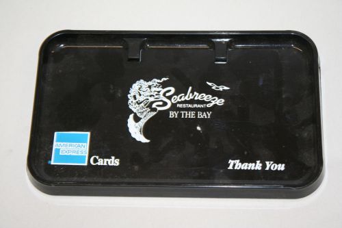 Bar Check Credit Card Tray American Express SEABREEZE Restaurant BY THE BAY