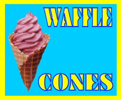 Waffle cones decal for sale