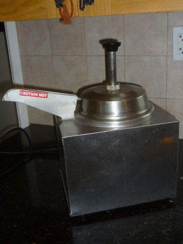 Lighted star hot topping dispenser warmer / pump model 3wla-hs with inset for sale