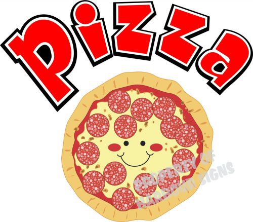 Pizza Decal 9&#034; Concession Restaurant  Food Truck Van Vinyl Sign Menu Sticker