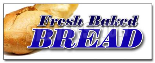 12&#034; FRESH BAKED BREAD DECAL sticker bakery shop baker bake shop daily cookies