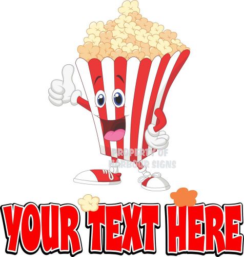 Popcorn (CUSTOM Up to 15 letters) 24&#034; Decal Concession Food Truck Cart Trailer