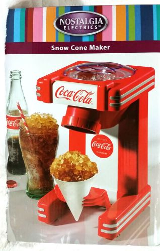 Nostalgia~ Electric Coca Cola Snow Cone Maker- BNIB