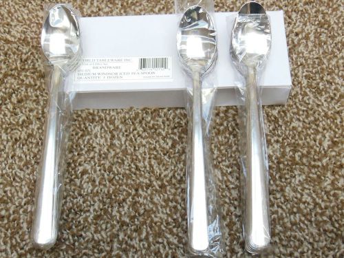 36 (3-dozen) New MEDIUM WINDSOR ICED TEA SPOONS (World Tableware - Brandware)