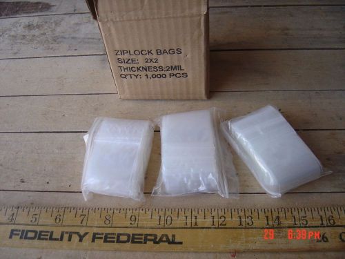 300 LDPE 2x2 CLEAR Zip Lock Plastic Bags Ziplock