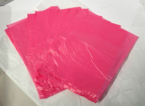 25Pcs PINK  6.5&#034;x9.5&#034; Poly Plastic Gift Retail Merchandise Goody Craft Shipping