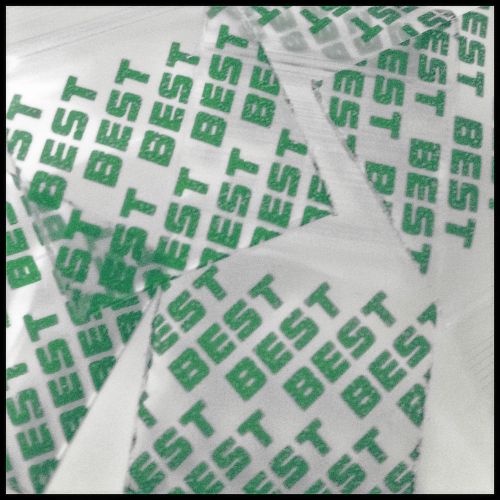 Mini Ziplock Baggies 1010 Apple 100 Green &#034;Best&#034; Design Print Bags 1&#034; X 1&#034; Poly