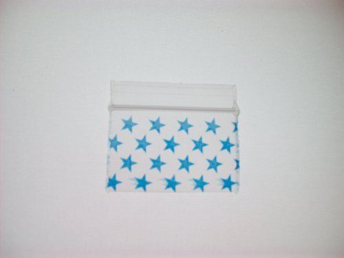 Printed Mini-ZipLock - Zip Lock Bags/Baggies -600 Bags-1 1/4&#034;w X 3/4&#034;h?? Blue St