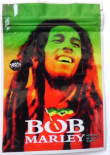 50* bob marley large empty ziplock bags (good for crafts incense jewelry) for sale