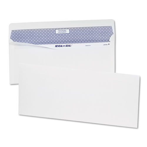 Reveal-n-seal business envelope, contemporary, #10, white, 40/box for sale